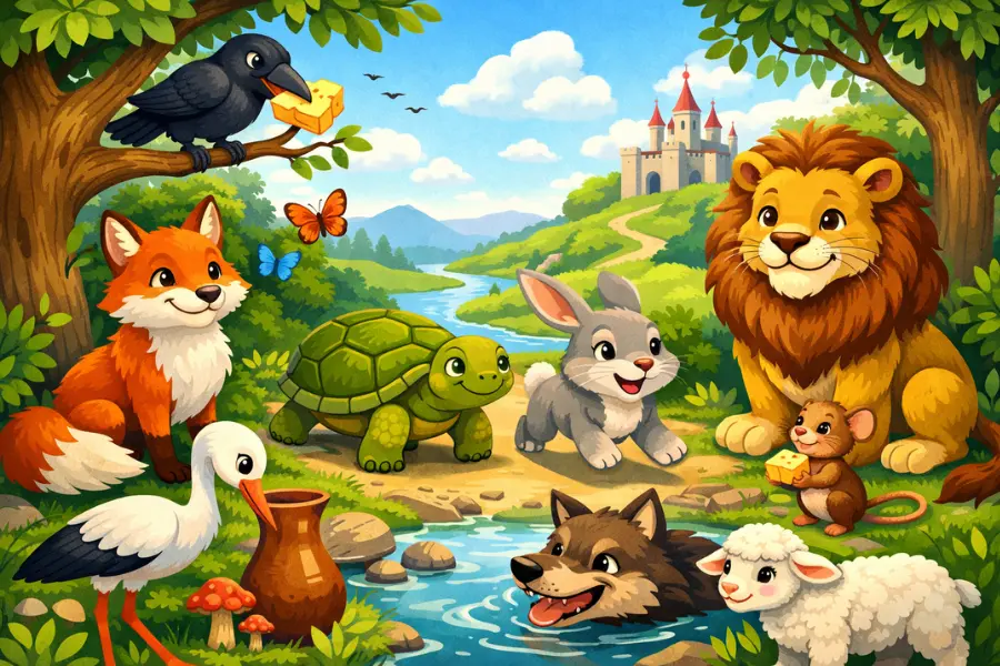 contoh narrative text fable dalam bahasa inggris