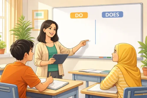 perbedaan do dan does dalam bahasa inggris